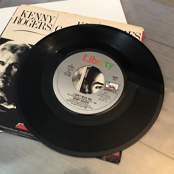 KENNY ROGERS 7”- ISLAND IN THE STRAM original 1981 PRESSING Good condition- - Picture 2 of 3